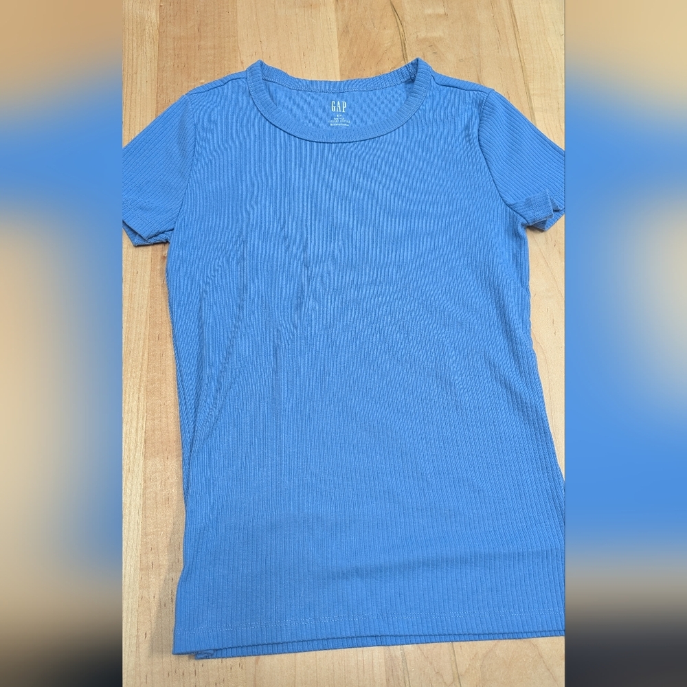 GAP Light Blue Ribbed Tee